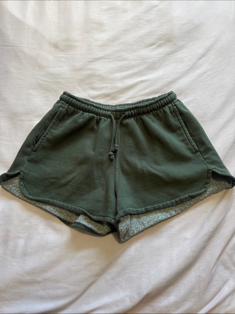 Brandy Melville Green Drawstring Shorts